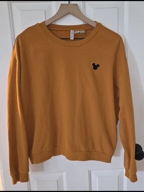 H&M Burnt Orange Disney Crewneck Sweatshirt
